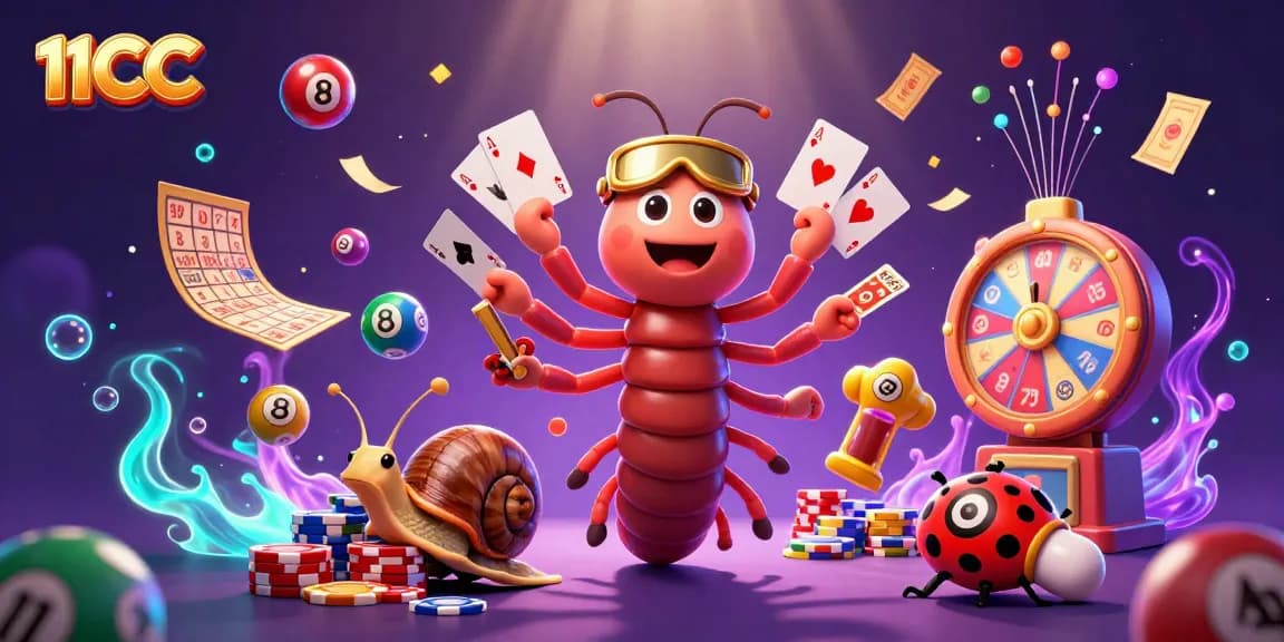Join the thrill of 11CC with vibrant games and dynamic events in an exciting casino scene.