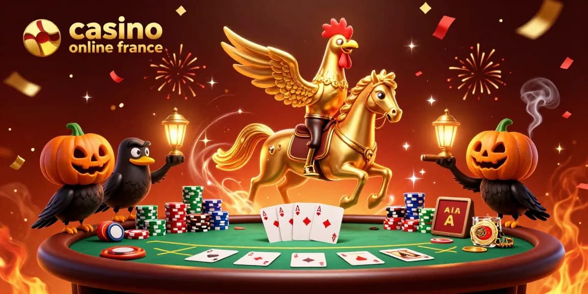 Visitez le casino en ligne France avec une illustration de jeu captivante et dynamique.