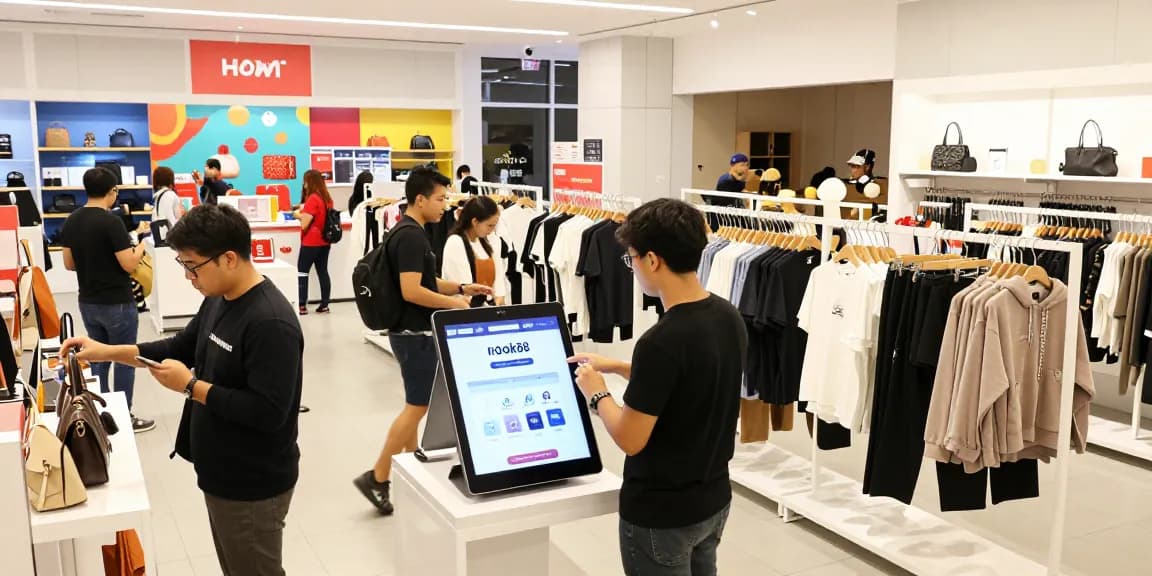 Explore rokok88 link alternatif options in a vibrant e-commerce retail scene showcasing stylish clothing and accessories.