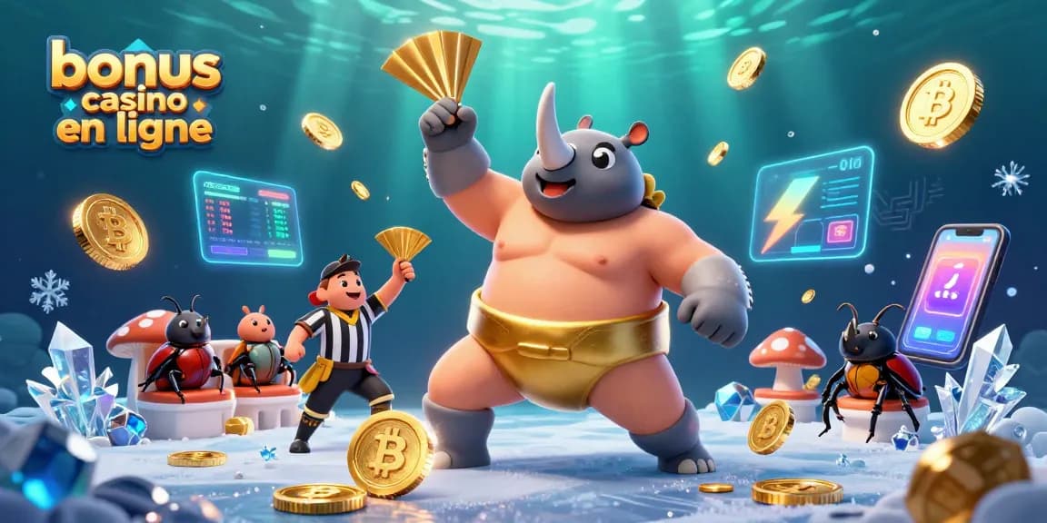 Profitez du bonus casino en ligne avec des célébrations vibrantes et des pièces d'or dans un monde fantastique.