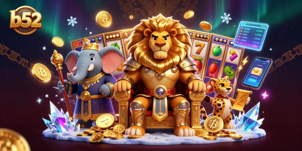 Engage in thrilling slot games at b52, featuring vibrant characters and jackpot action.