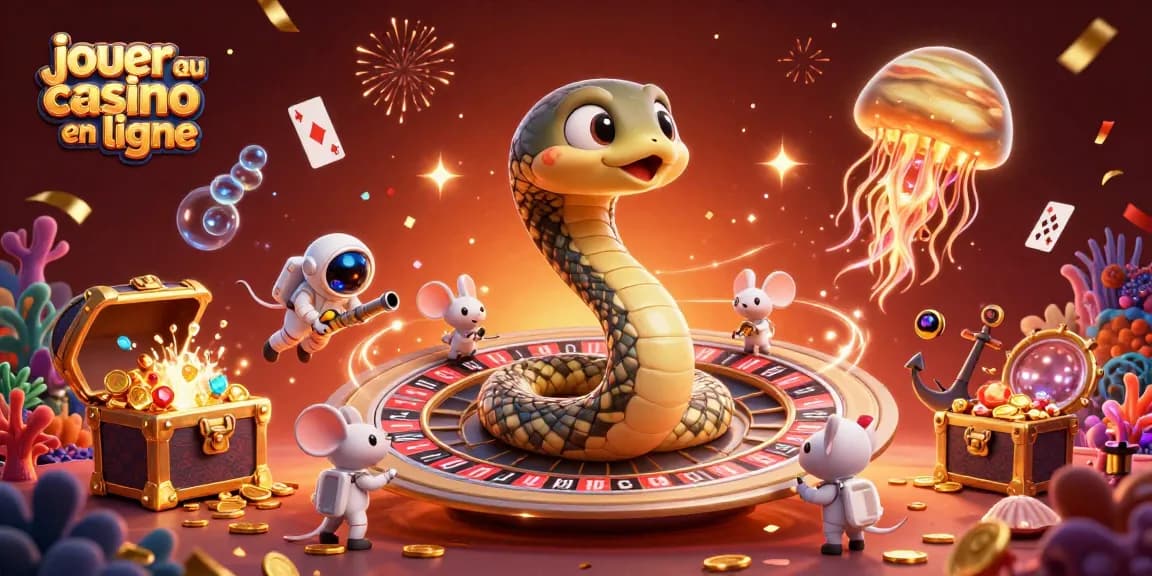 Jouer au casino en ligne avec des astronautes en train de miser sur des segments de roulette autour de Saturne.
