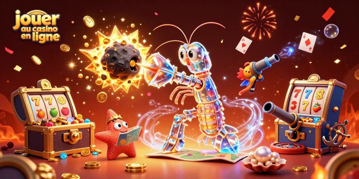 Jouer au casino en ligne avec un samouraï mante galactique et des machines à sous rayonnantes de trésors.