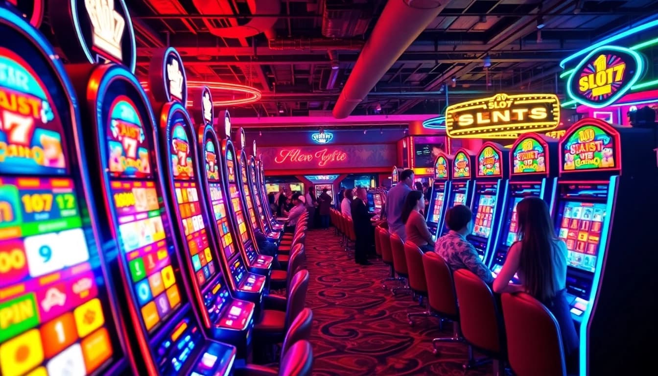 Menangkan jackpot dengan slot777 dalam atmosfer kasino yang ceria dan ramai.