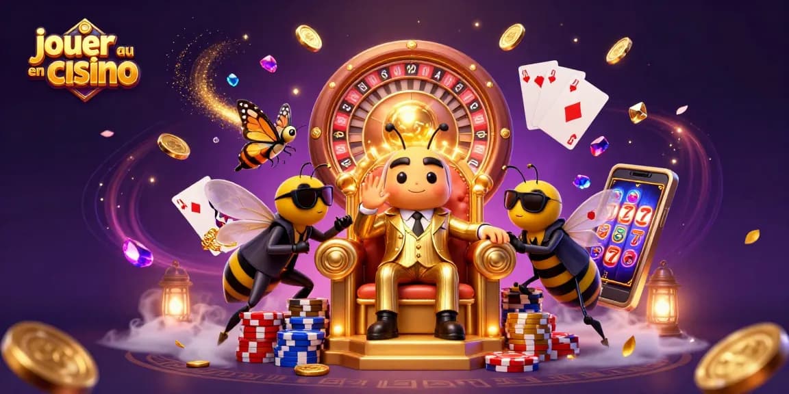 Jouer au casino en ligne avec des symboles de chance et d'aventure sous un univers magique.