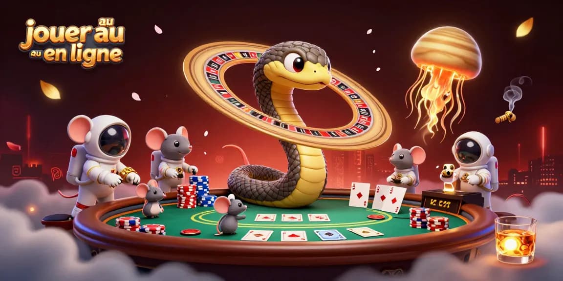 Placer des paris dans un univers cosmique en jouant au casino en ligne avec des astronautes.