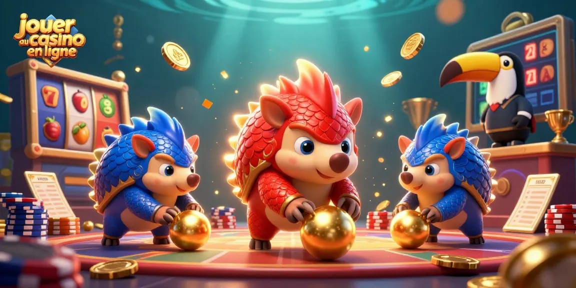 Jouez au casino en ligne avec des pangolins en compétition au milieu de machines à sous