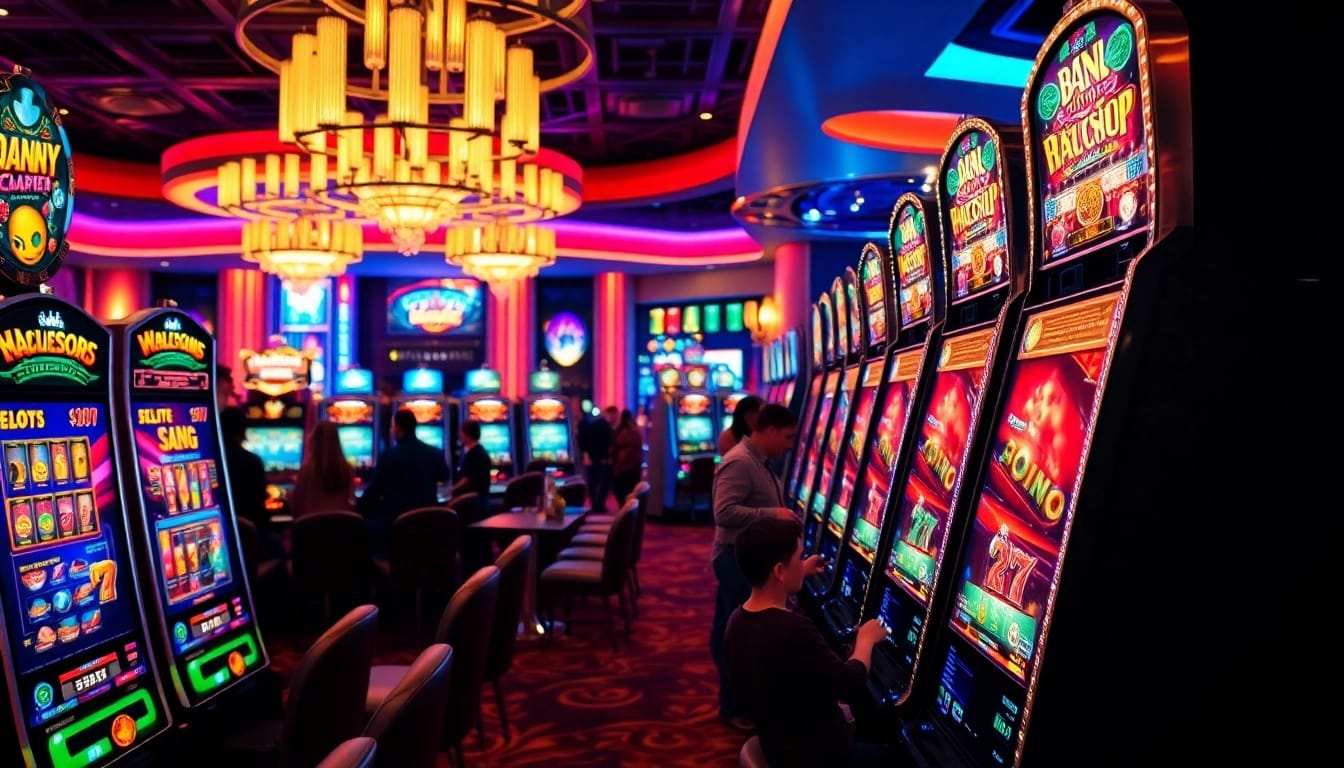 Experience the thrill at a Non gamstop Casino Uk filled with vibrant slot machines.