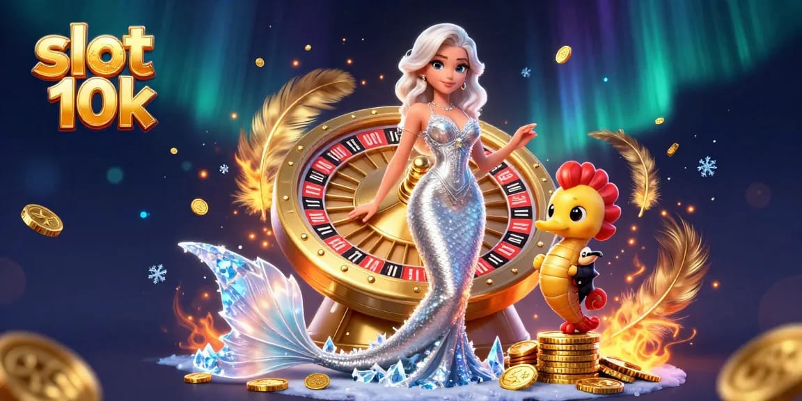 Experience thrilling wins with slot 10k in this vibrant casino illustration.