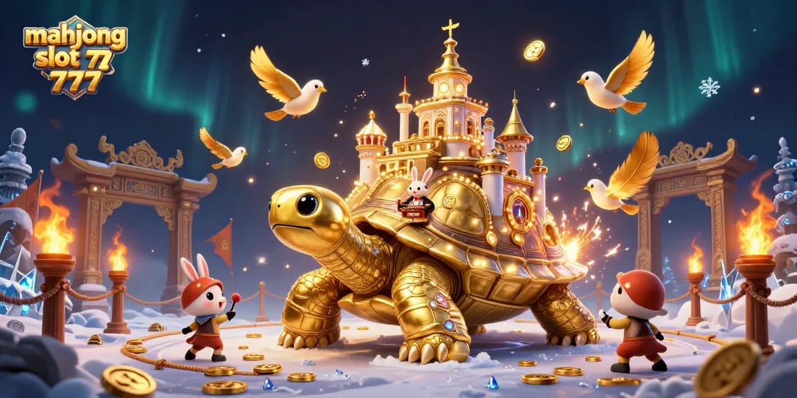 Experience the thrill of mahjong slot 777 while watching golden coins fly in a vibrant casino scene.