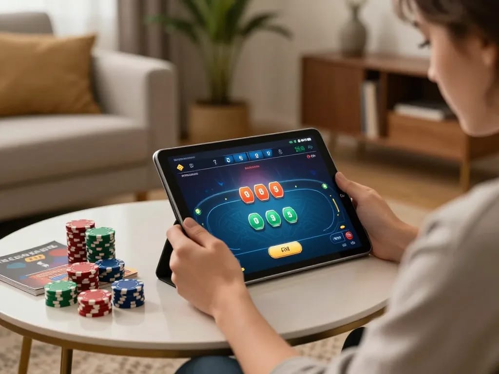 Engage in professional gameplay strategies with GOOD88 at home, utilizing poker tactics.