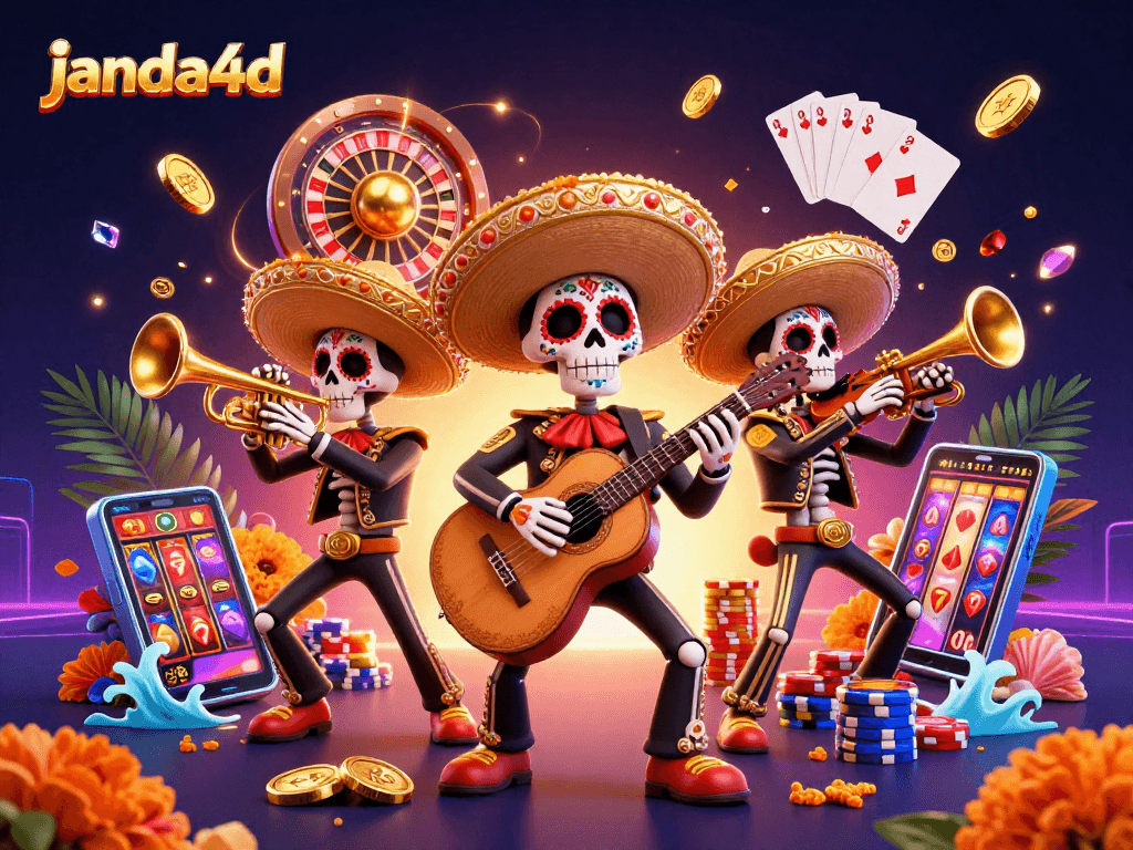 Janda4d menghadirkan keseruan dengan permainan kasino slot yang memikat dan lingkungan yang penuh warna di ilustrasi 3D.
