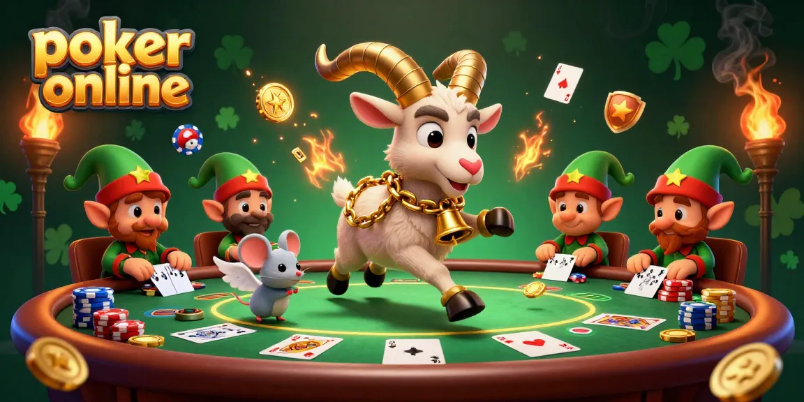 Jouez à poker en ligne avec des personnages animés divertissants dans un casino dynamique.
