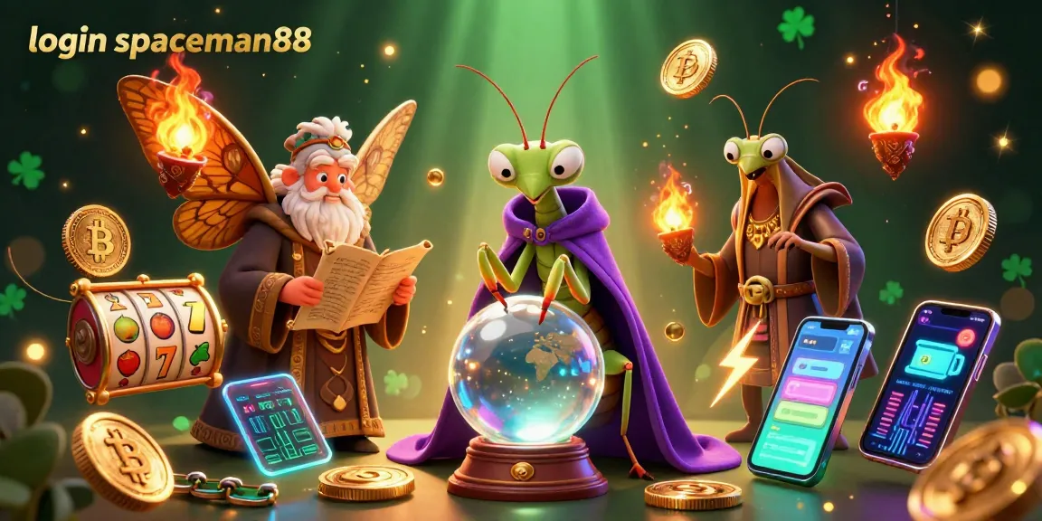 Engage with exciting slots and luck at login spaceman88, featuring a vibrant 3D scene.