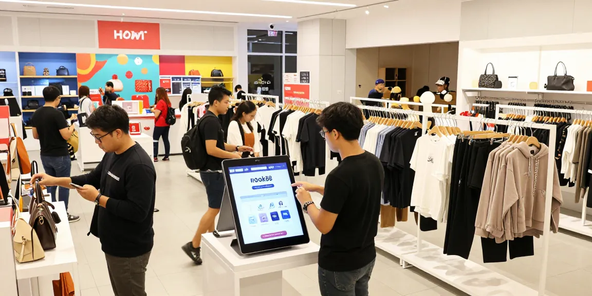 Explore rokok88 link alternatif options in a vibrant e-commerce retail scene showcasing stylish clothing and accessories.