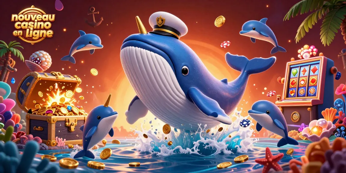 Jouez dans un nouveau casino en ligne avec une scène animée de personnages marins explorant les trésors.