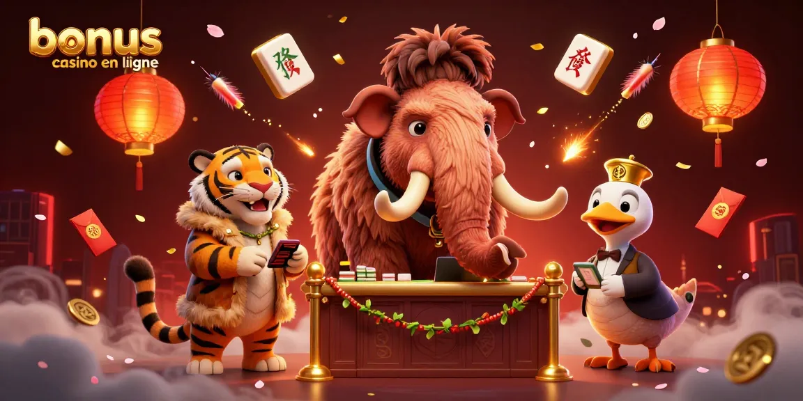 Vivez l'excitation du bonus casino en ligne avec des personnages uniques et une ambiance festive.