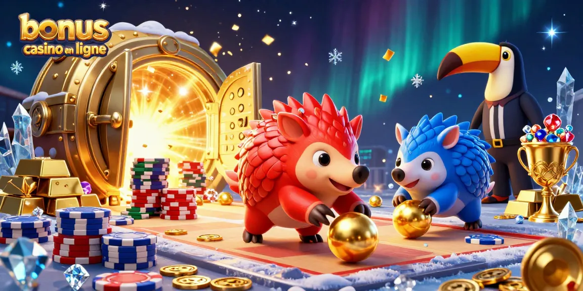 Jouer avec le bonus casino en ligne pour gagner des trésors dans une scène dynamique de casino.