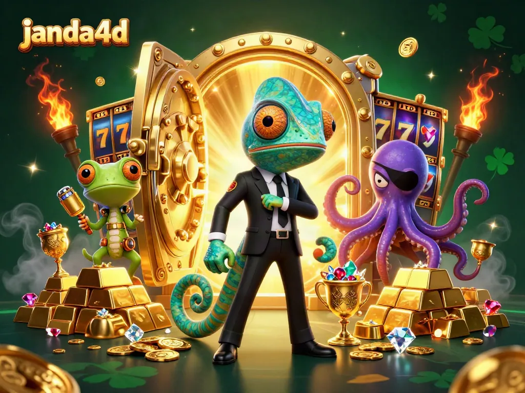 Janda4D menghadirkan pengalaman bermain slot gacor dengan karakter penuh aksi dan harta karun.