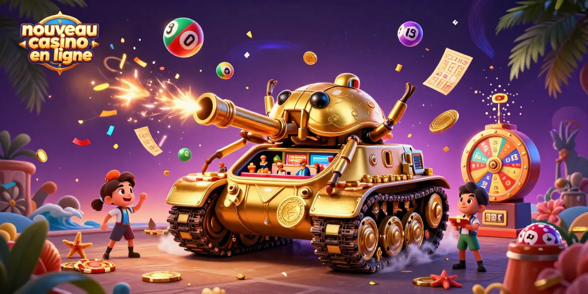 Jouer dans un nouveau casino en ligne avec ce tank doré aux mille surprises.