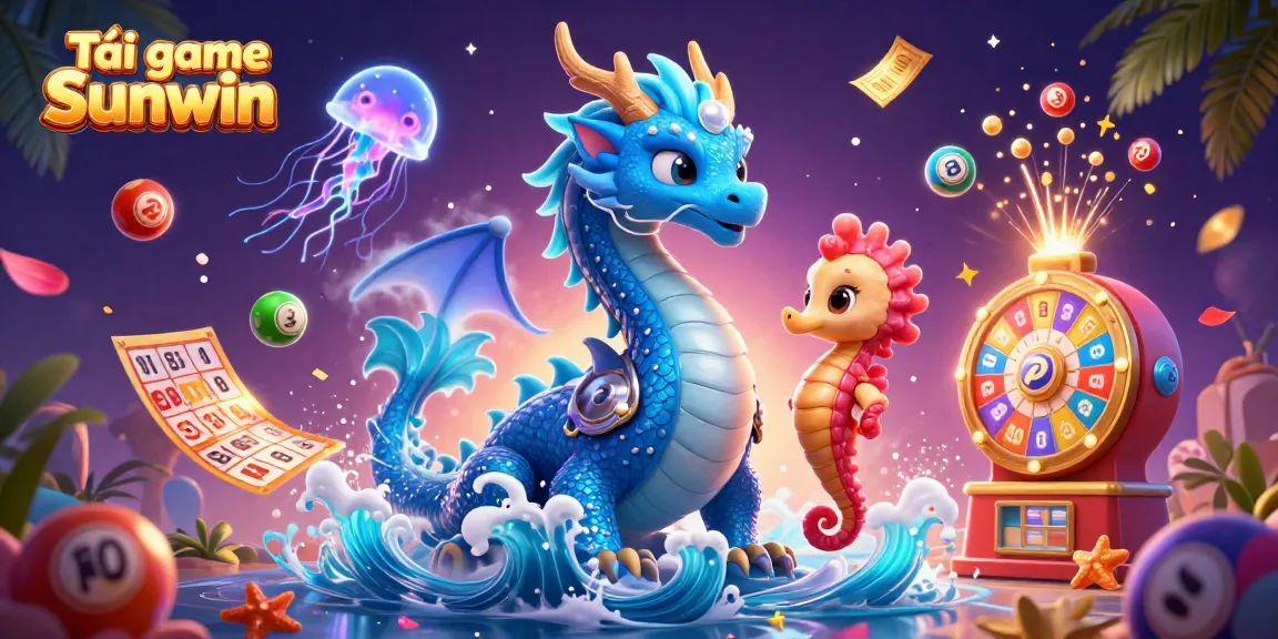 Experience the thrill and excitement of Tải game Sunwin with vibrant lottery elements and enchanting sea creatures.