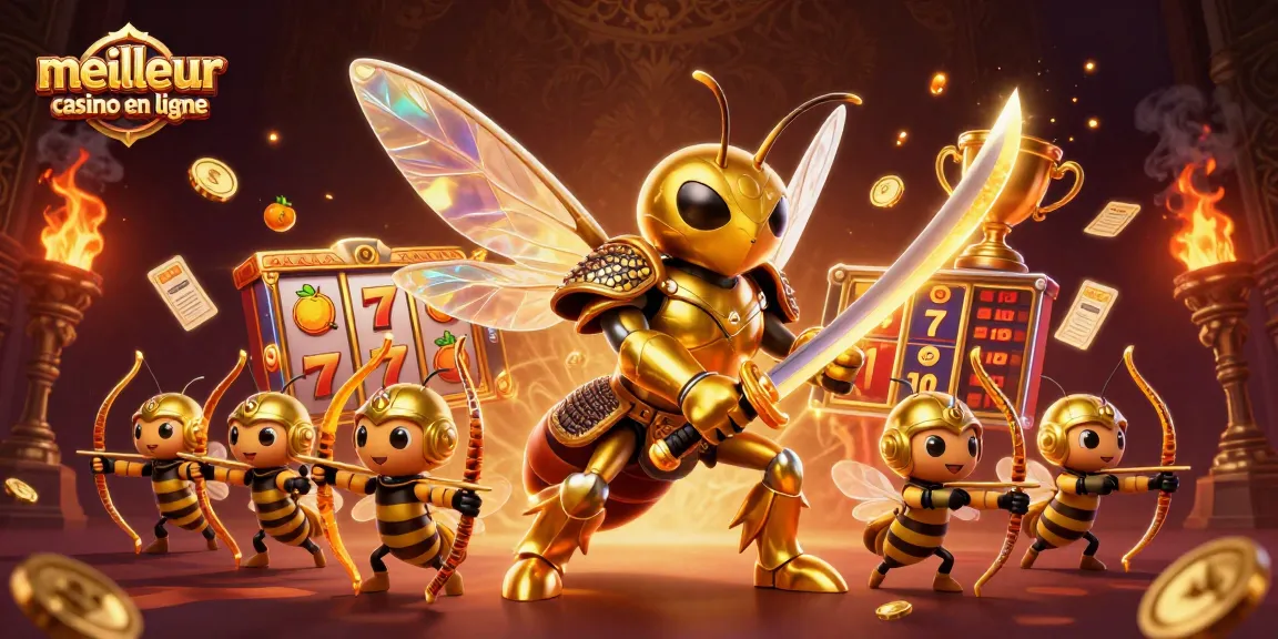 Vivez l'expérience du meilleur casino en ligne avec un design vibrant et captivant mettant en avant des éléments de jeu dynamiques.