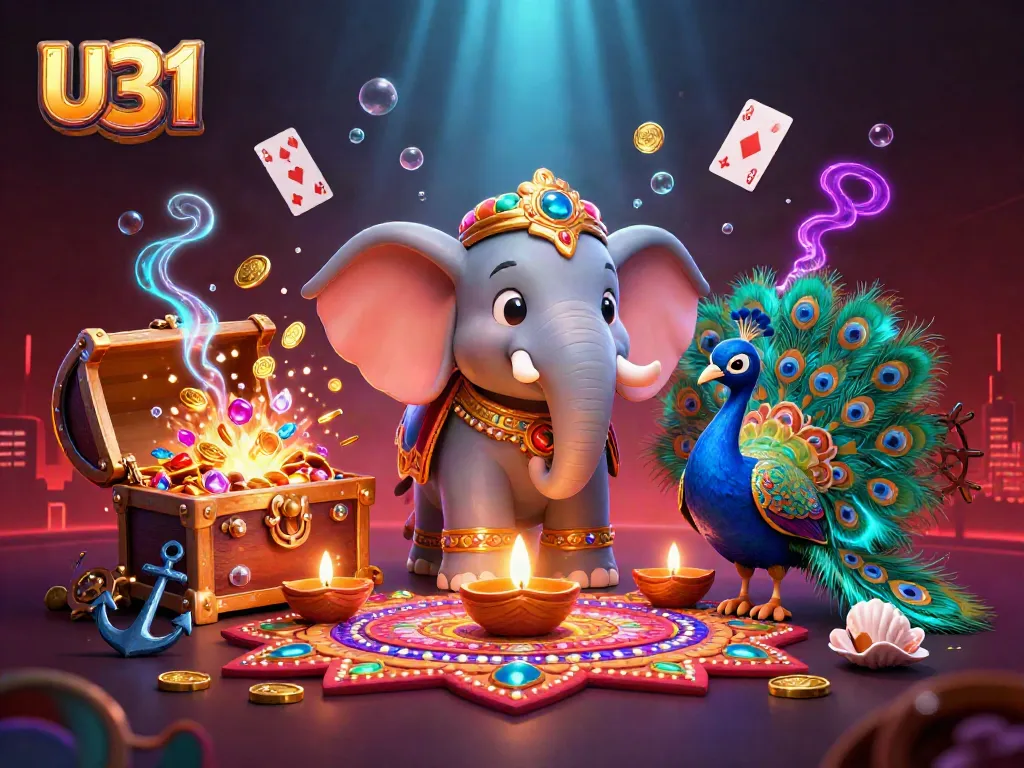 Engage in U31's exciting casino experience with vibrant visuals and rich gaming elements.