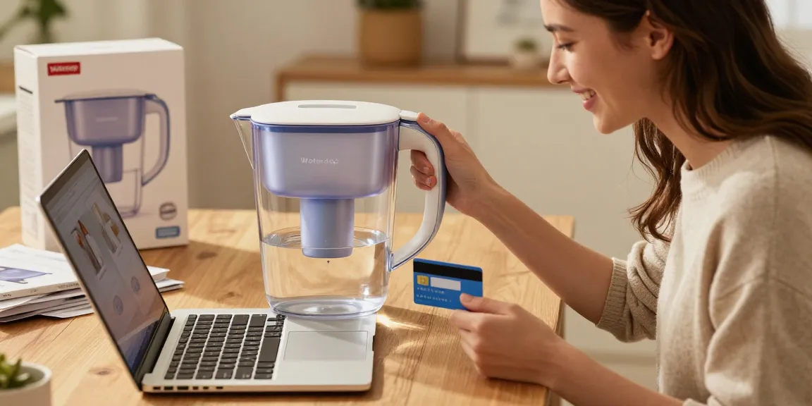 Discover the Waterdrop TDS Reduction Water Filter Pitcher with 1 Filter, ideal for online shopping and best deals on e-commerce platforms.