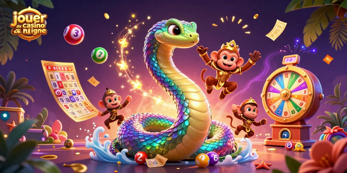 Jouer au casino en ligne avec des personnages colorés au milieu d'éléments de jeu dynamiques.