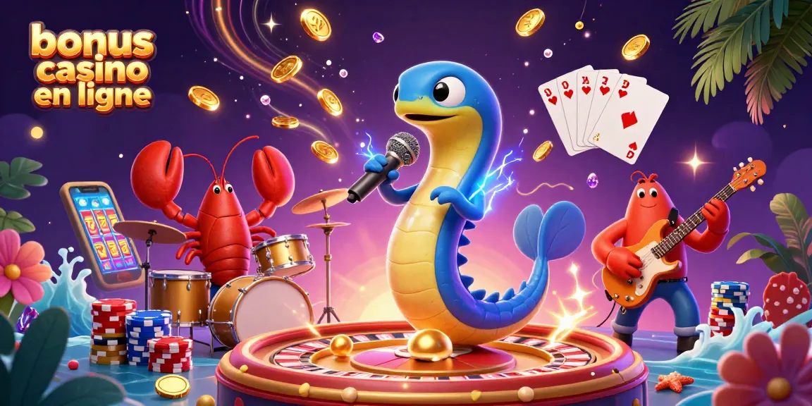 Profitez du spectacle électrisant de l'anguille DJ au bonus casino en ligne avec des éléments de jeu envoûtants.