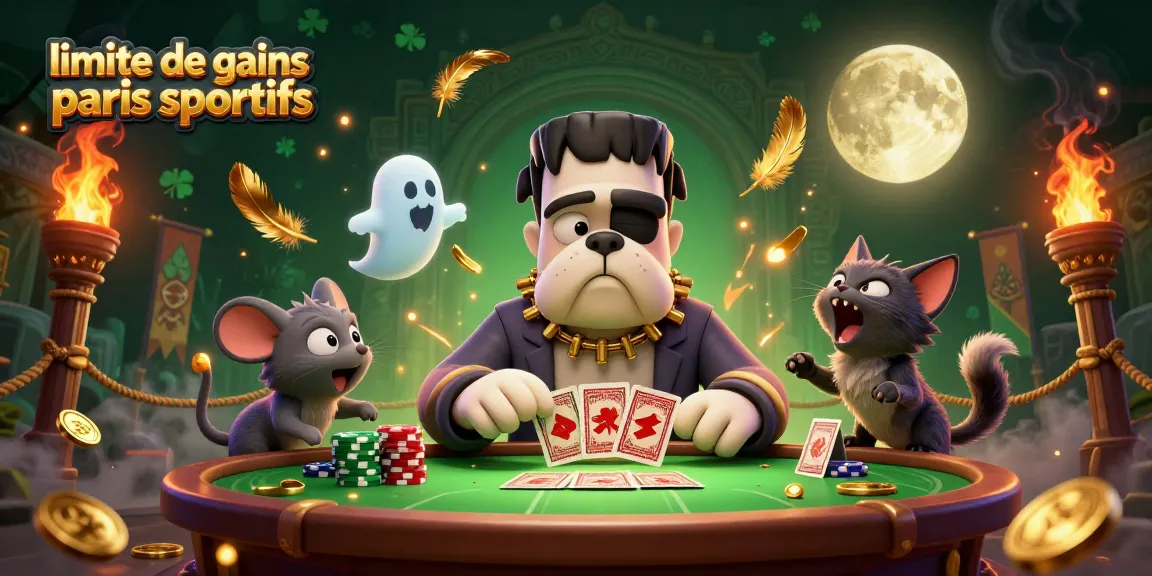 Les joueurs découvrent la limite de gains paris sportifs autour d'une table de jeu mystique.