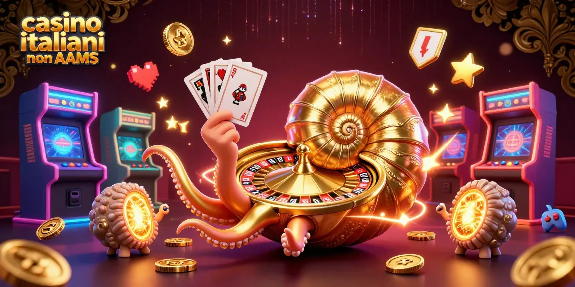 Esplora il mondo dei casino italiani non AAMS con un gigantesco nautilo e oro luccicante!