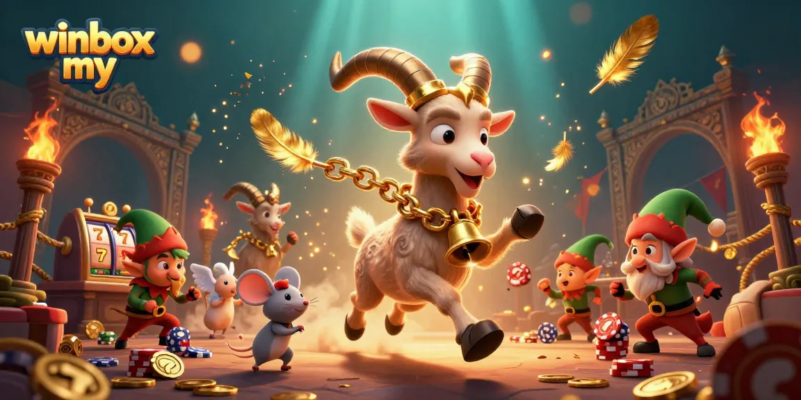 Experience the immersive excitement of winbox my with vibrant slot games and festive characters in a dynamic casino.