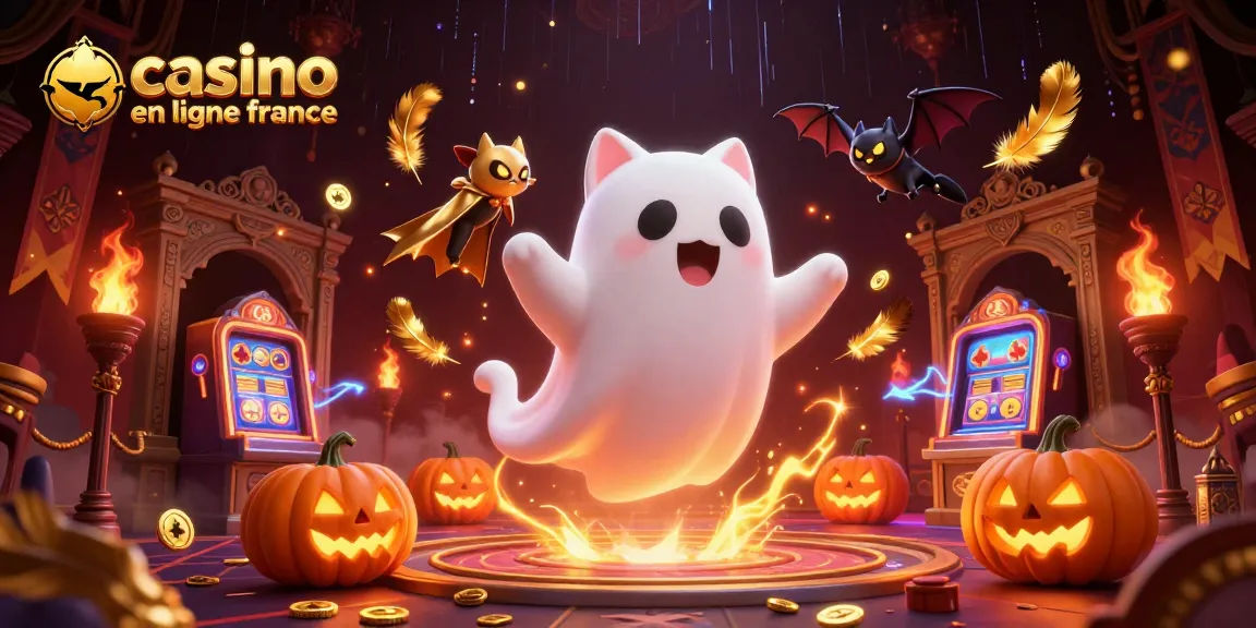 Jouez au casino en ligne France avec le fantôme de chat et ses amis dans un univers incroyable.
