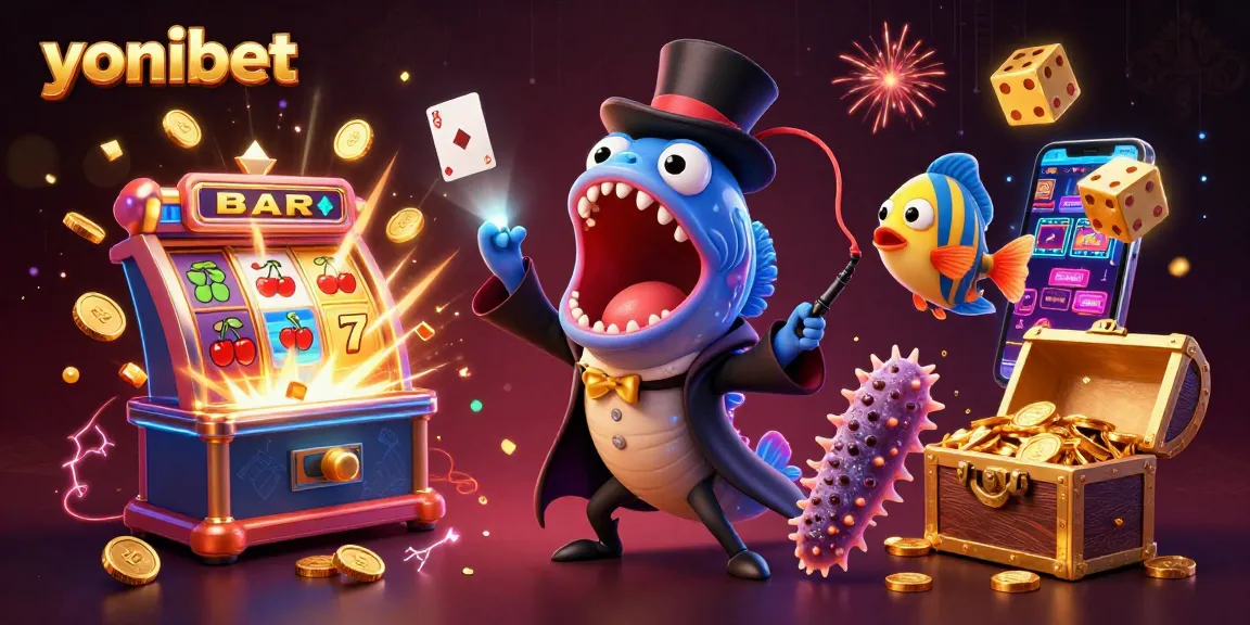 Enhance your gaming with yonibet, a vibrant 3D casino scene filled with magical elements and engaging characters.