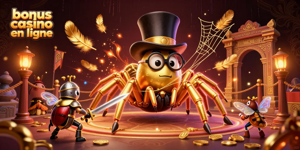 Utilisez le bonus casino en ligne pour jouer avec le tarantule dorée et gagner des récompenses spectaculaires.
