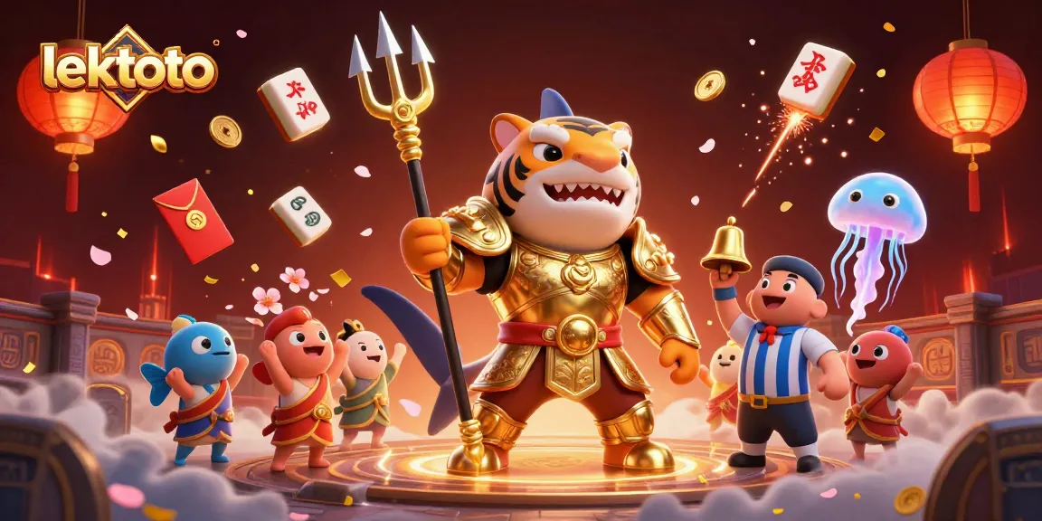 Experience lektoto gaming strategies with dynamic 3D casino illustrations featuring unique characters and vibrant elements.