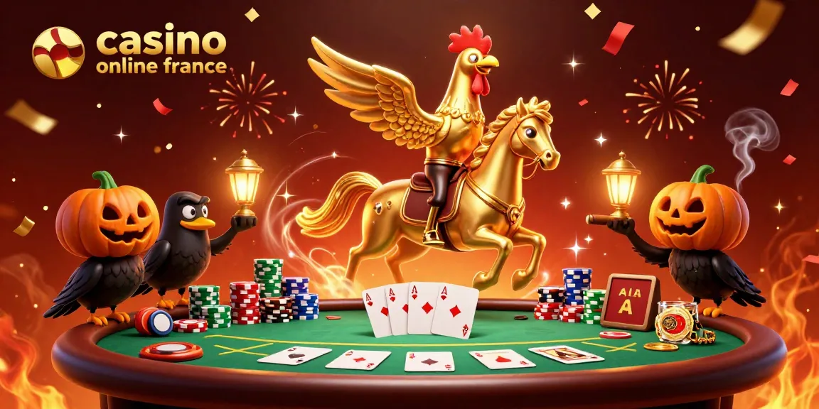 Visitez le casino en ligne France avec une illustration de jeu captivante et dynamique.
