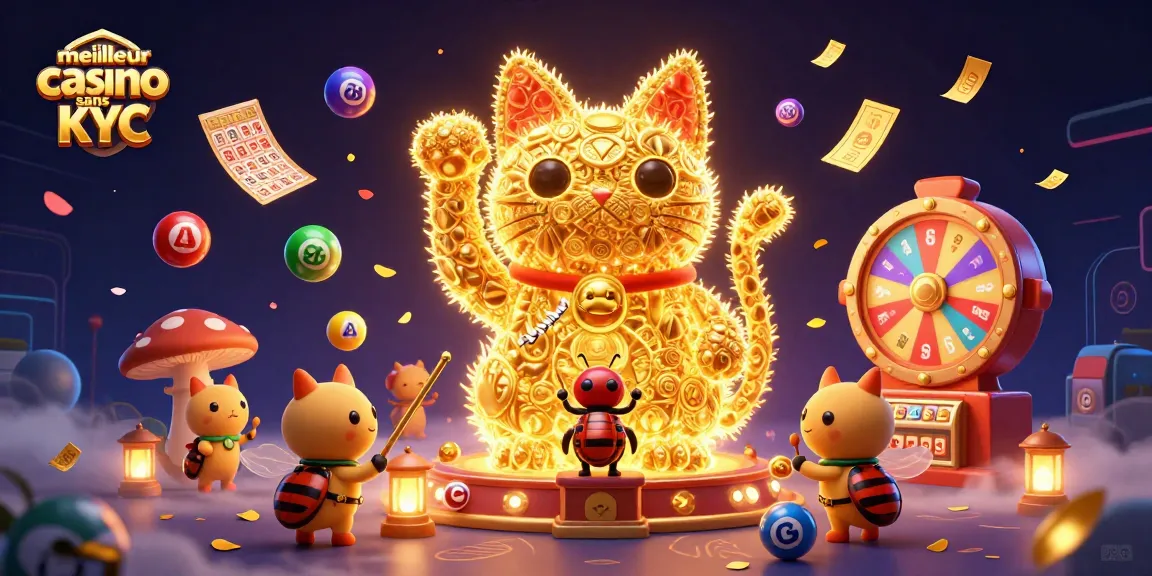 Jouer au meilleur casino sans KYC et découvrir des moments excitants avec des feux follets et des ballons de loterie.