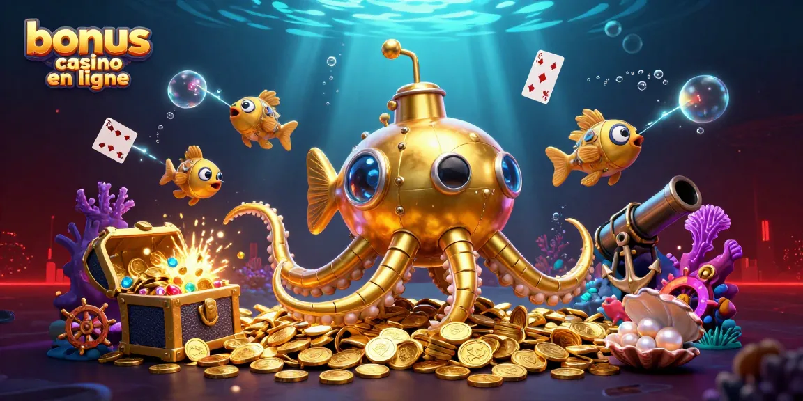 Visitez le bonus casino en ligne pour gagner des trésors sous-marins scintillants.
