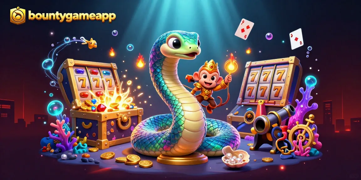 Menangkan jackpot dengan bountygameapp, meriahkan pengalaman bermain slot dengan karakter menarik dan elemen casino.