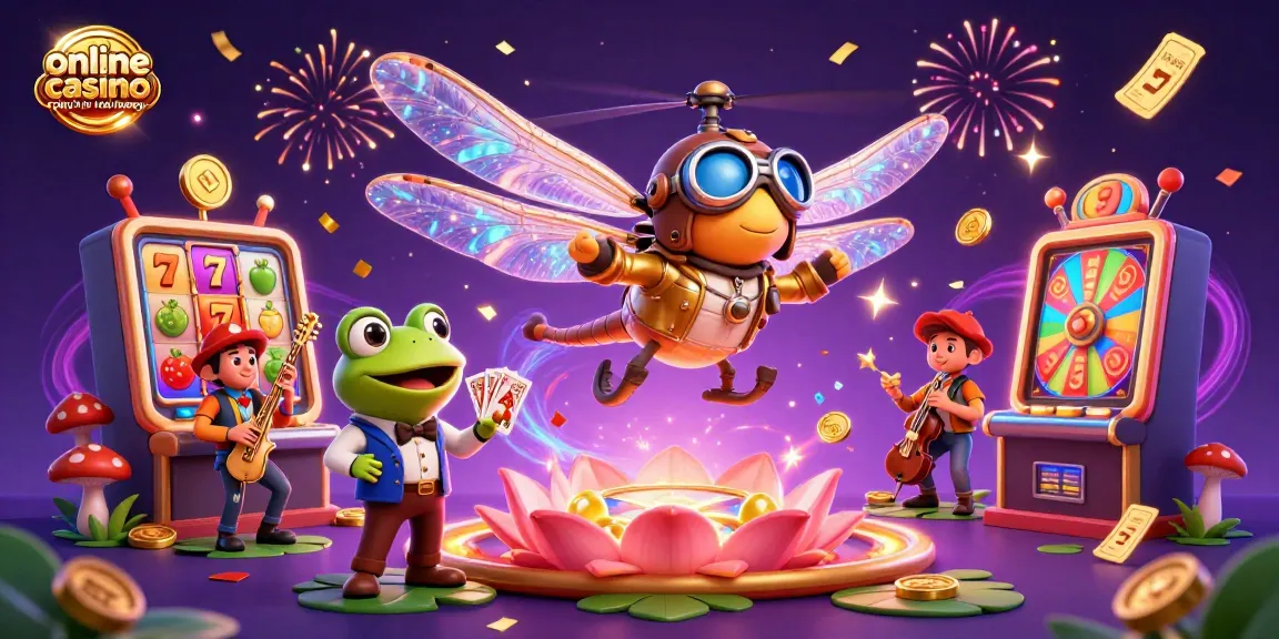 Enjoy online casino play for real money with captivating characters, vibrant elements, and dynamic gaming atmosphere.