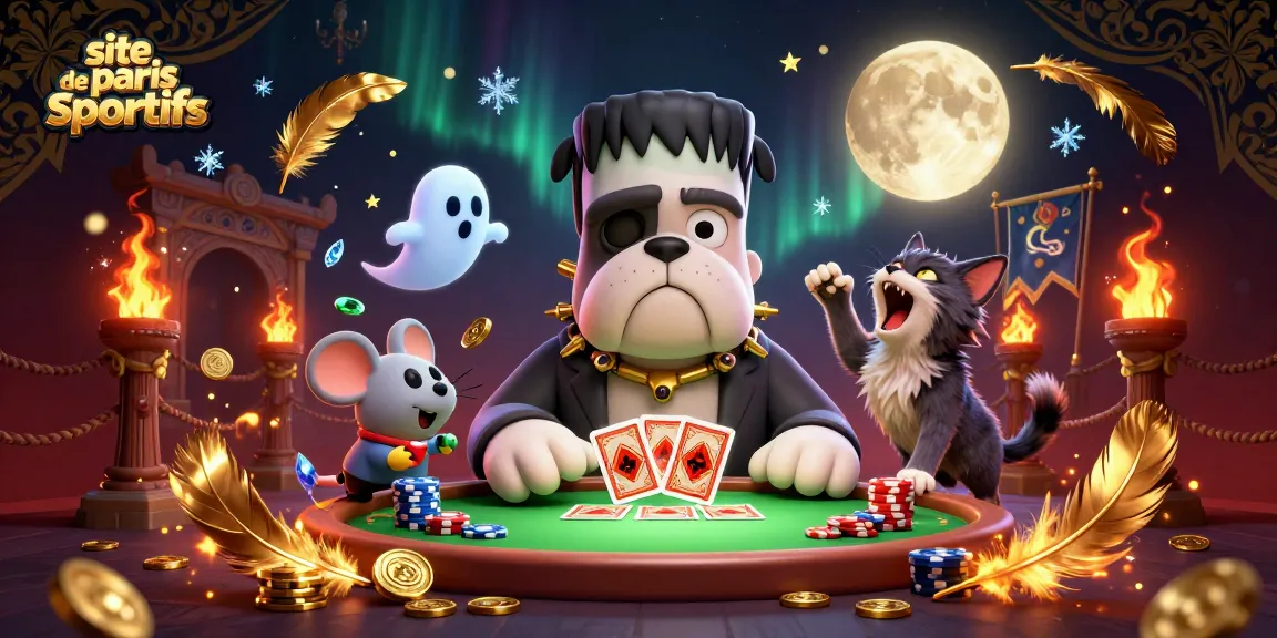 Vivez l'excitation sur le site de paris sportifs avec une illustration de casino dynamique.